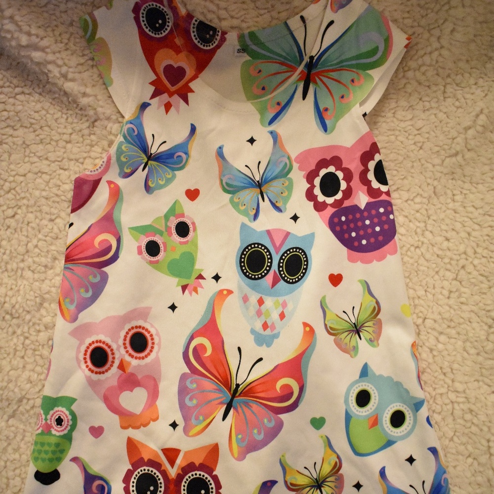 White Satin Top Dress 2T